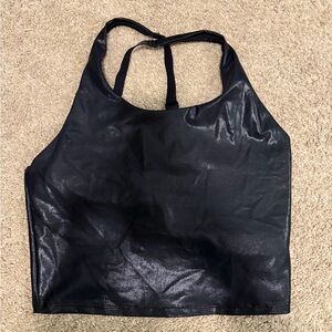 Old Navy Black Shiny Bra Top